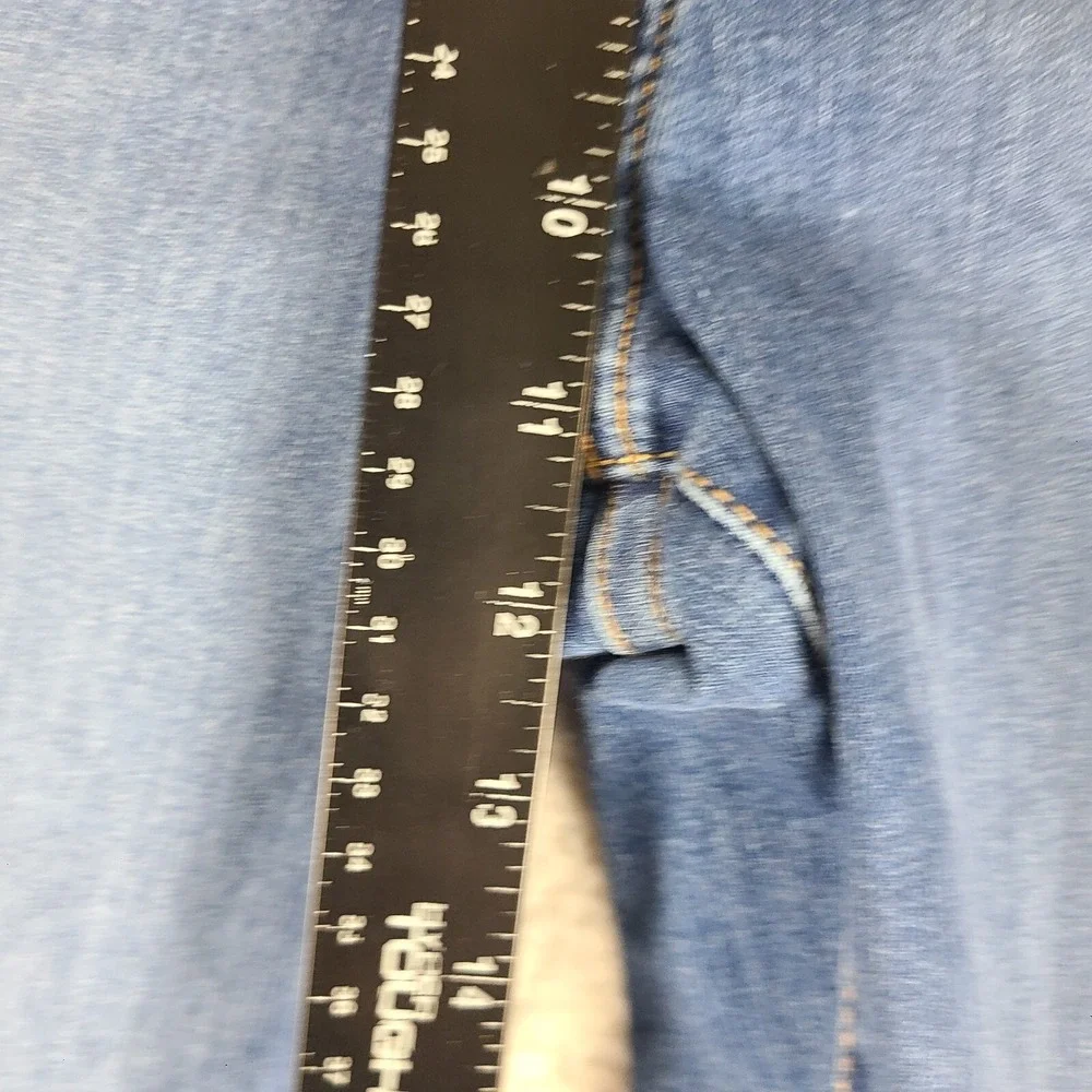 Levi's Jeans Womens 29x30 Blue Mile high Super Skinny Fray Medium Wash‎ Denim